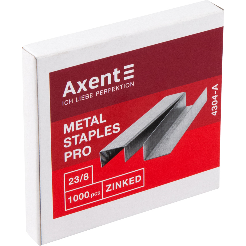 Скоби для степлерів Axent Pro 4304-A, №23/8, 1000 штук